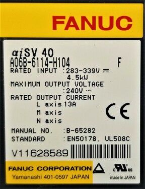 A06B-6114-H104 | FANUC Servo Amplifiers A06B-6114-H104 | FANUC Servo Amplifiers